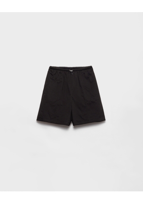 Reversible cotton jersey and Re-Nylon shorts