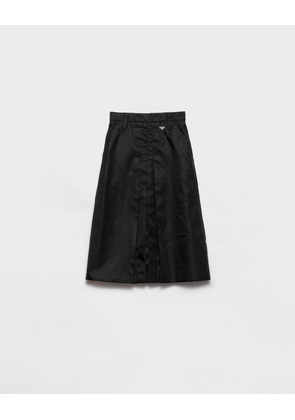 Flared Re-Nylon skirt