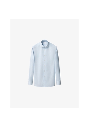 Mens Eton Striped Contemporary-Fit Cotton-Twill Shirt