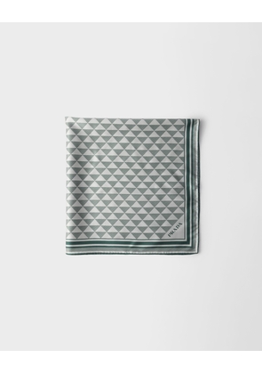 Jacquard silk scarf 55x55