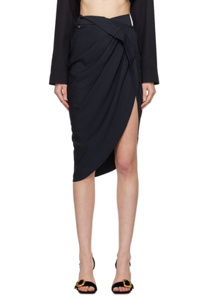 JACQUEMUS Navy 'La Jupe Saudade' Midi Skirt