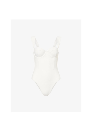 Womens Simkhai Kyle Bustier One Piece Swimsuit