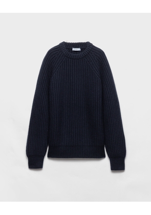 Wool and cashmere crew-neck sweater