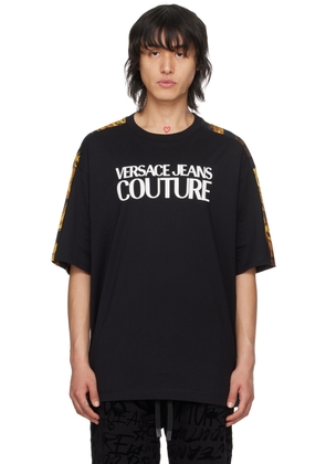 Versace Jeans Couture Black Watercolour Couture T-Shirt