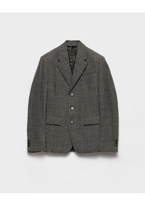 Single-breasted wool jacket