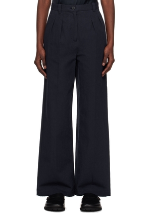 A.P.C. Navy Tressie Trousers