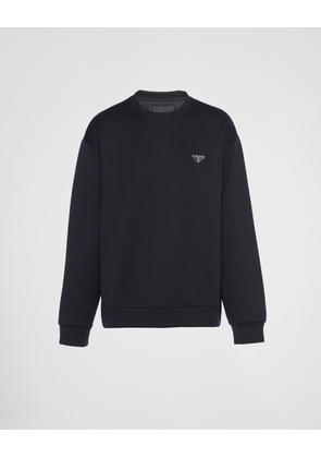 Technical cotton sweatshirt