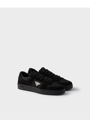 Downtown Re-Nylon and suede sneakers