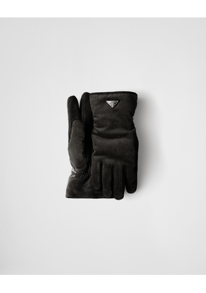 Corduroy gloves