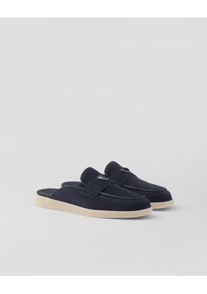 Suede mules