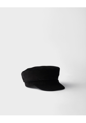 Corduroy newsboy cap