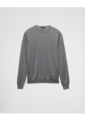 Cashmere and silk crew-neck sweater