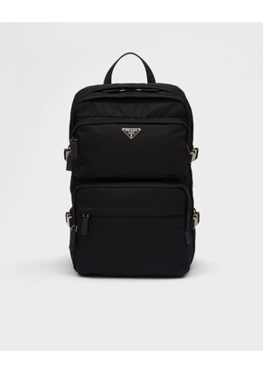 Re-Nylon and Saffiano leather backpack