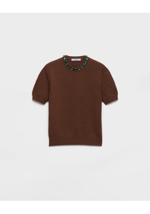 Wool and cashmere crew-neck sweater