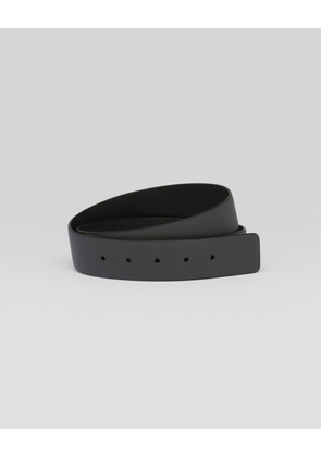 Reversible Saffiano leather belt strap