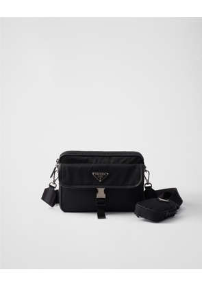 Re-Nylon and Saffiano leather shoulder bag