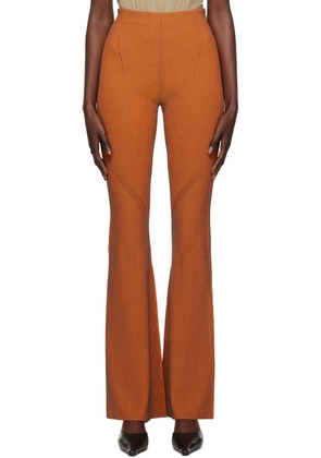Dion Lee Orange Angled Trousers