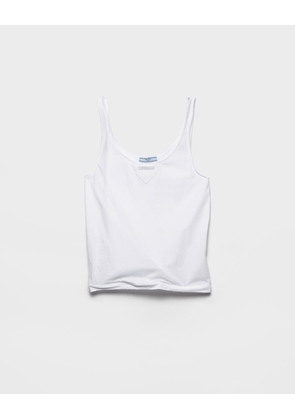 Cotton jersey tank top