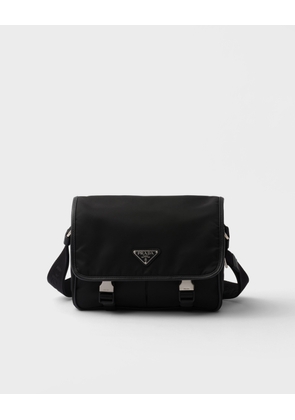 Re-Nylon and Saffiano leather shoulder bag