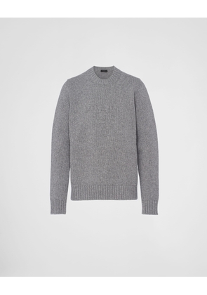 Wool and cashmere crew-neck sweater