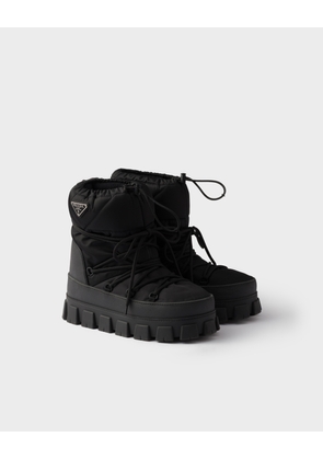 Re-Nylon gabardine après ski booties