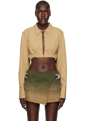 Dion Lee Khaki Safety Slider Shirt
