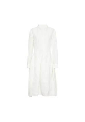 Viscose and linen dress
