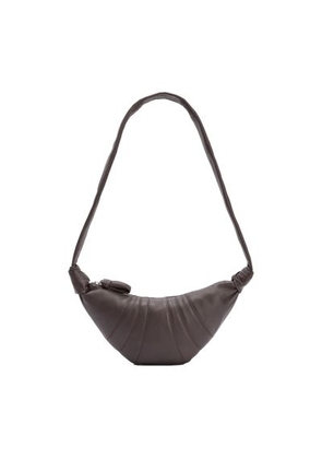 Small smooth leather Croissant bag