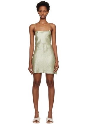THIRD FORM Green Crush Bias Minidress