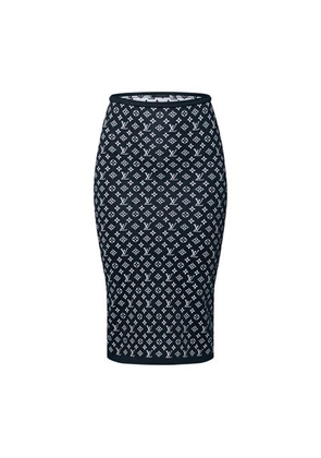 Monogram Jacquard Knit Skirt