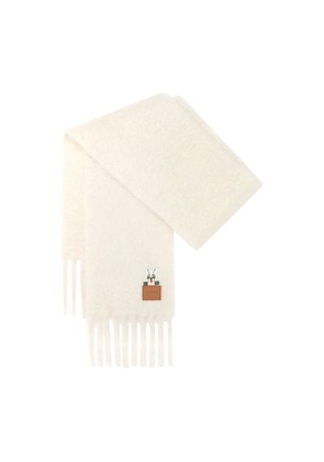 Mohair and wool scarf