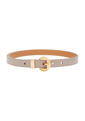 Pebble belt in smooth calfskin