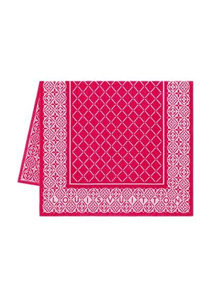 Monogram Flower Tile Beach Towel