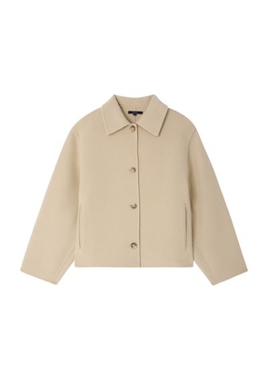 Gyoda woolen cropped coat