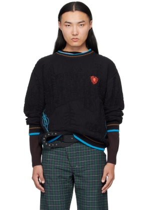 Kiko Kostadinov Black Fitz Sweater