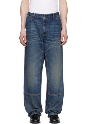 Carhartt Work In Progress Blue Double Knee Jeans
