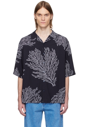 BOSS Navy Graphic Shirt