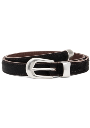 OUR LEGACY Brown 2 CM Belt