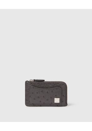 Stella McCartney - Ryder Ostrich Zip Cardholder,