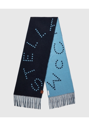 Stella McCartney - Logo Fringe Scarf,