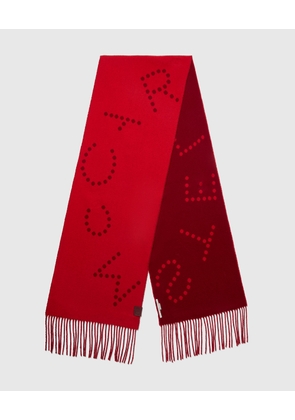 Stella McCartney - Logo Fringe Scarf,