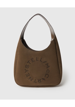 Stella McCartney - Logo Suede Large Hobo Bag,