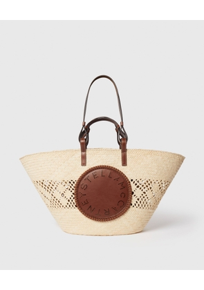 Stella McCartney - Logo Raffia Crochet Large Tote Bag,