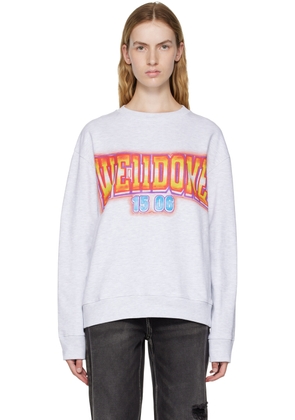 We11done Gray Crewneck Sweatshirt
