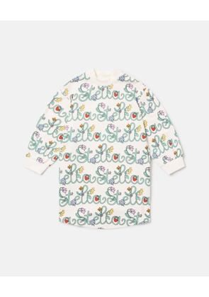 Stella McCartney - Stella Vine Print Sweatshirt Dress, , Size: 3