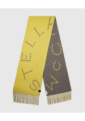 Stella McCartney - Logo Fringe Scarf,