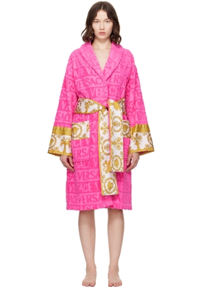 Versace Pink 'I Heart Baroque' Bathrobe