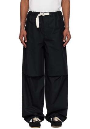 Jil Sander Navy Belted Trousers