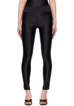 Versace Jeans Couture Black Logo Trim Leggings