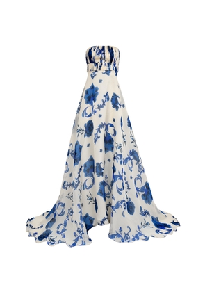 Francesca Miranda Akoniton Strapless Silk Gown - Moda Operandi